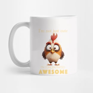 Rooster Concentrated Awesome Cute Adorable Funny Quote Mug